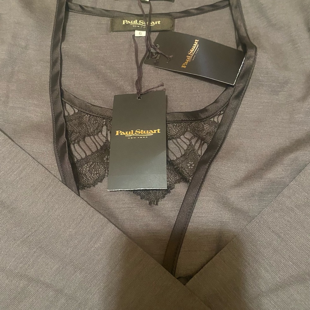 Paul Stuart Summer Cardigan and Short Sleeve Shirt Set Size 6